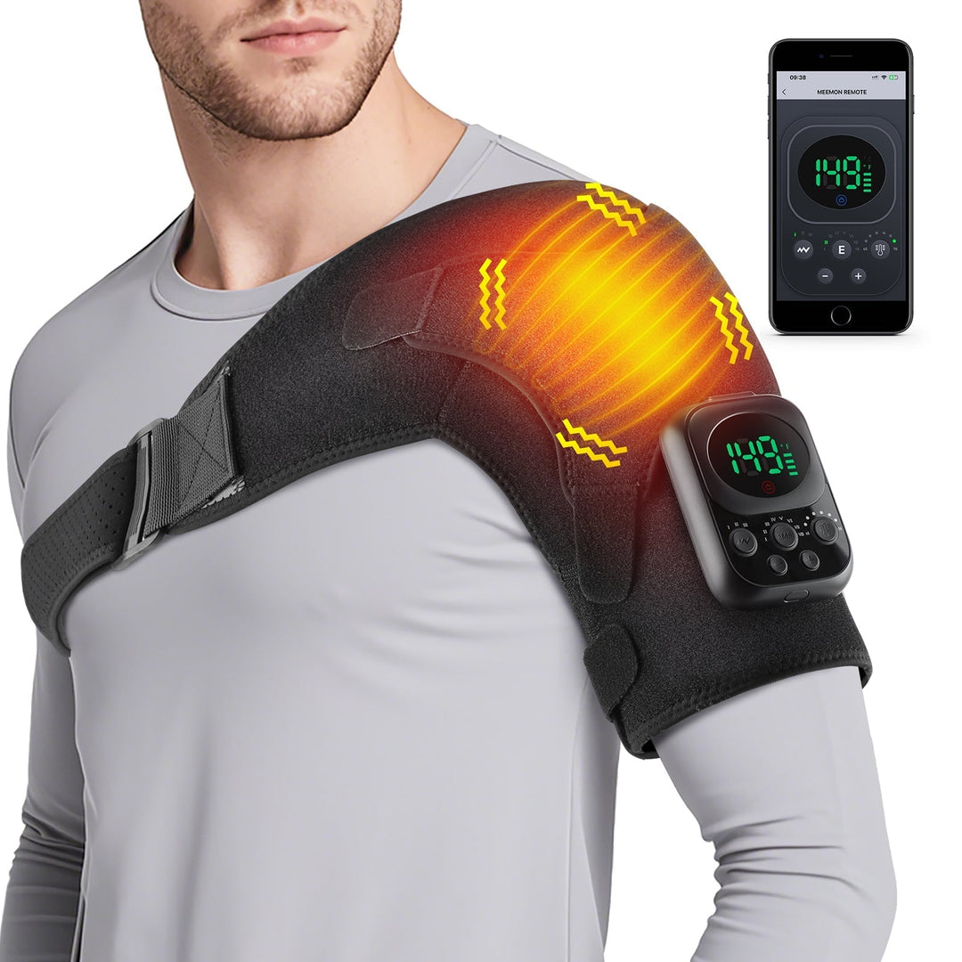 Wireless Shoulder Massage Device with Detachable Control Unit
