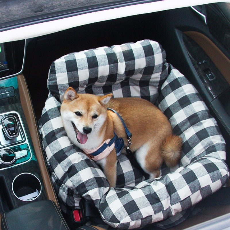 Pet Carrier Bed with Cushion and Shoulder Strap for Dogs and Cats