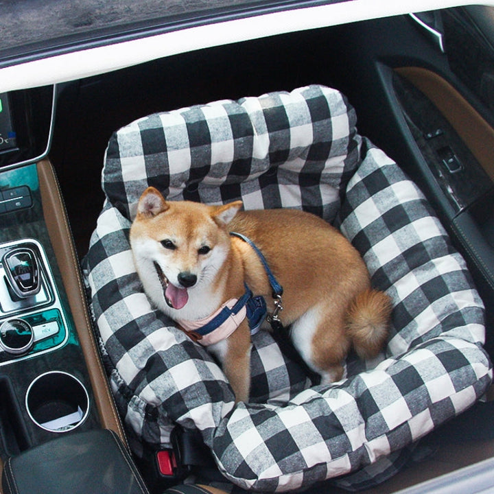 Pet Carrier Bed with Cushion and Shoulder Strap for Dogs and Cats