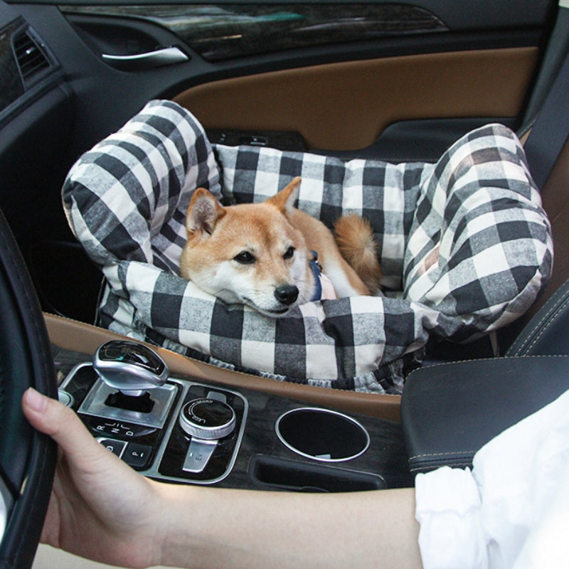 Pet Carrier Bed with Cushion and Shoulder Strap for Dogs and Cats
