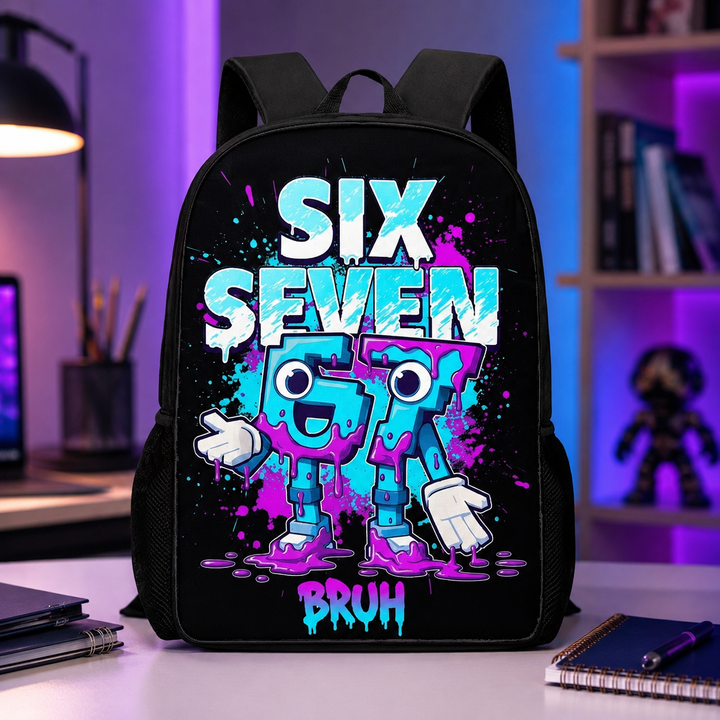 Six Seven 67 Kids Lightweight 16 Inch School Backpack