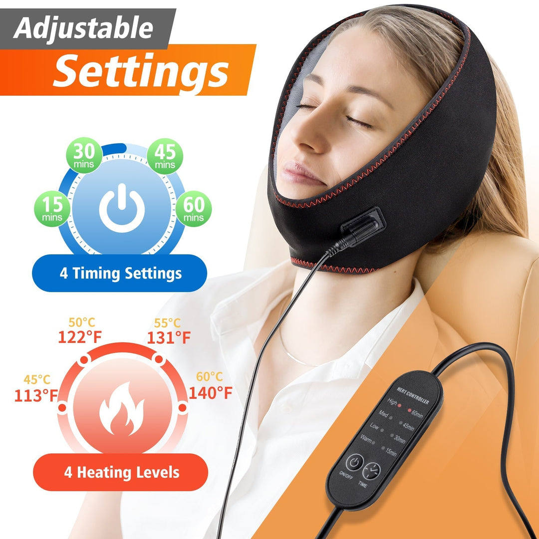 Heating Pad for Face Jaw Chin Therapy Device