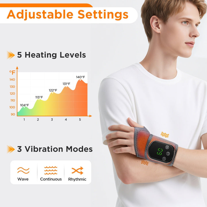 Wrist Massage Brace Hot Compress Function