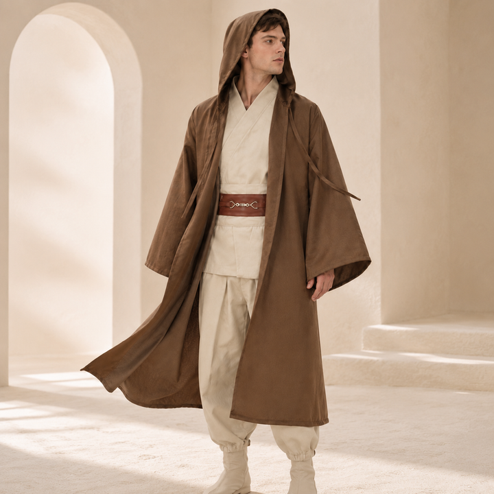 Anakin Skywalker Jedi Robe and Cloak Costume Set for Men