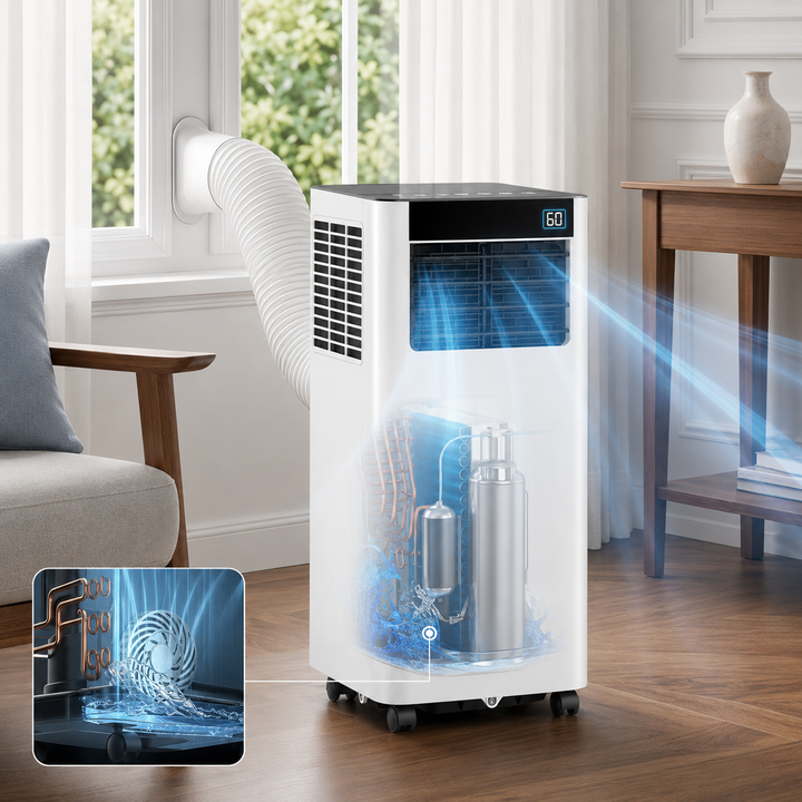 8000 BTU Smart Portable Air Conditioner WiFi App Voice Remote Smart Home