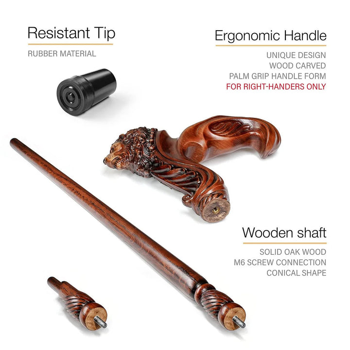 Wooden Walking Cane for Adults