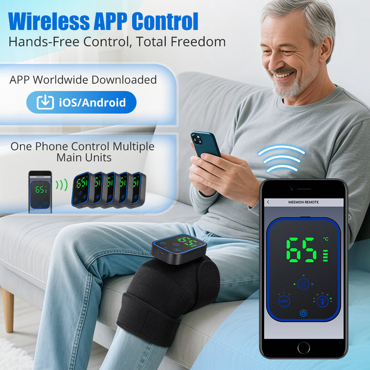 Knee Massager with Heat and App Control Function