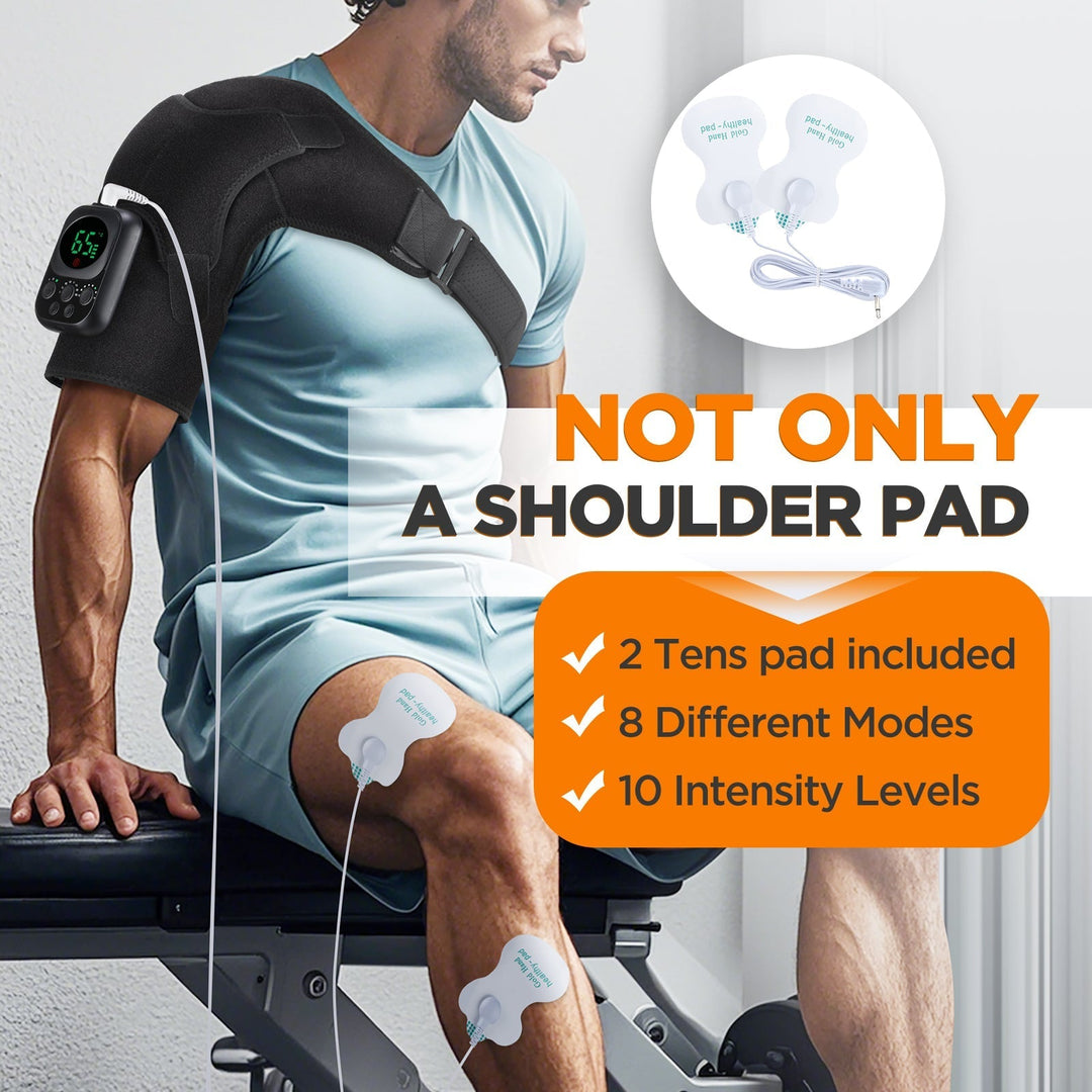 Wireless Shoulder Massage Device with Detachable Control Unit