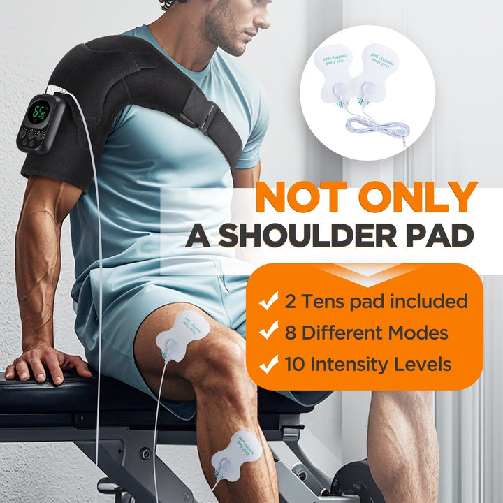 Wireless Shoulder Massage Device with Detachable Control Unit
