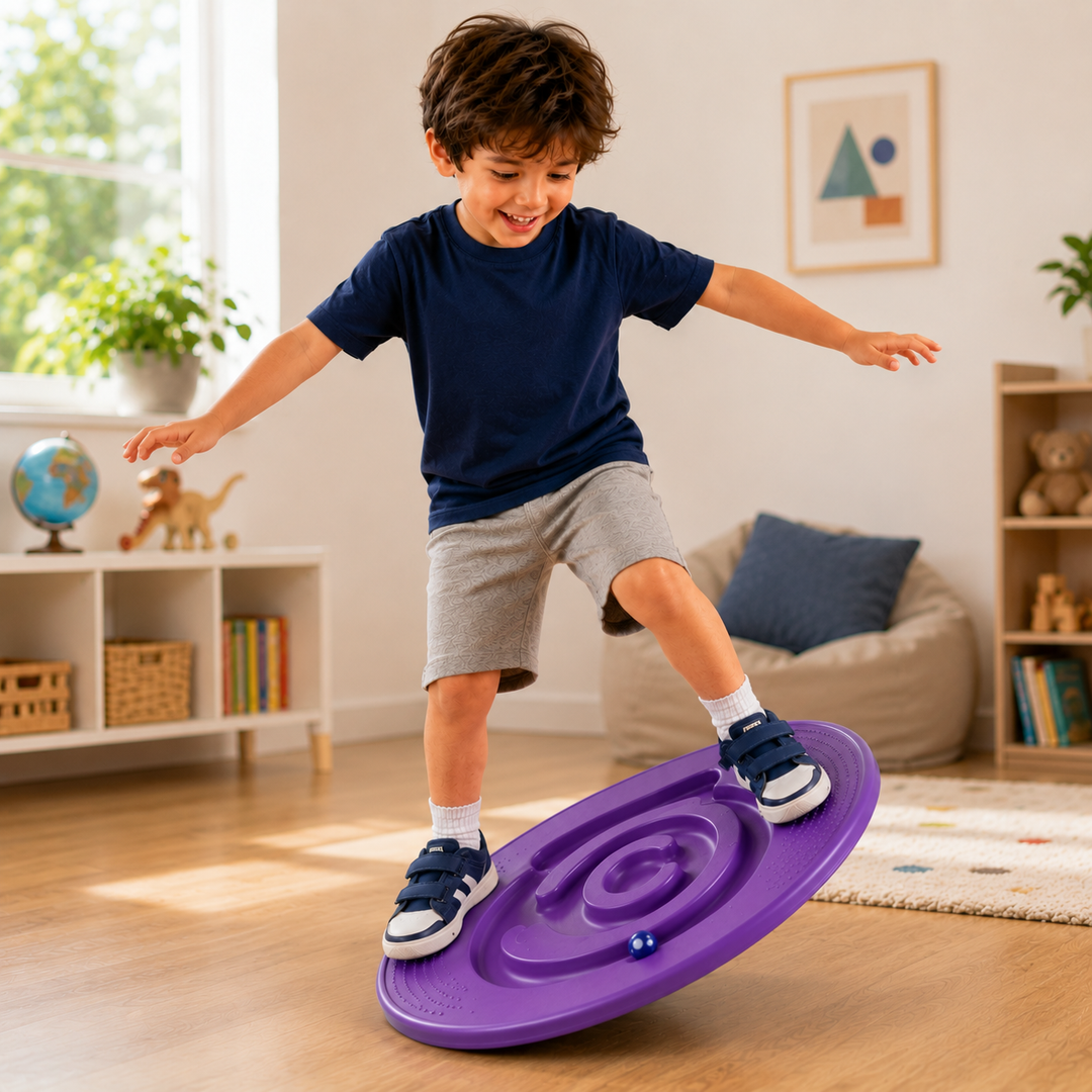 Kids Sensory Balance Board Snail Wobble Trainer Kindergarten Vestibular Development Toy
