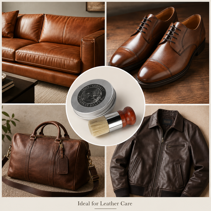 Leather Cleaner and Conditioner for Restoring Old Leather Surfaces