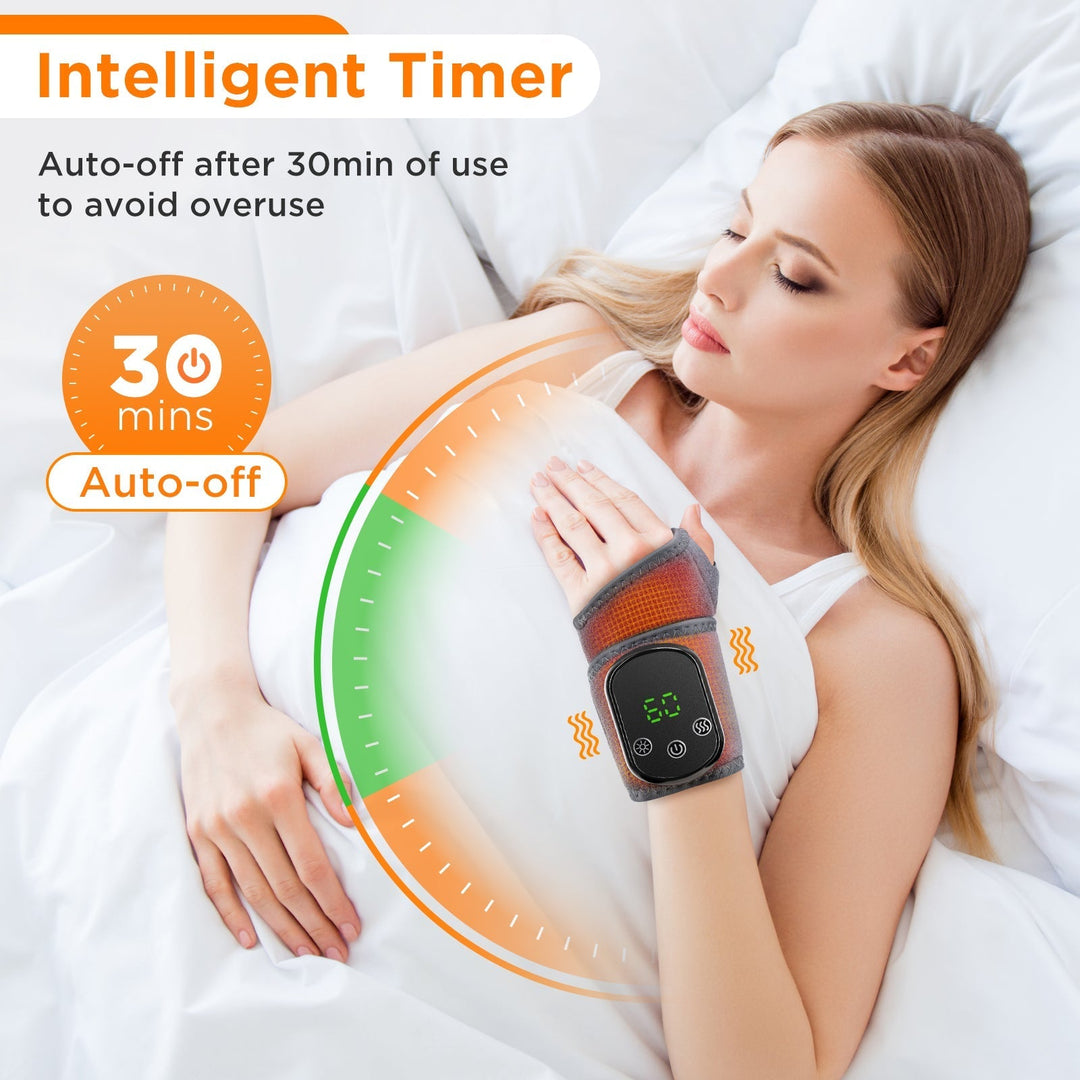 Wrist Massage Brace Hot Compress Function