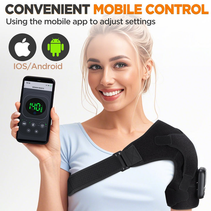 Wireless Shoulder Massage Device with Detachable Control Unit