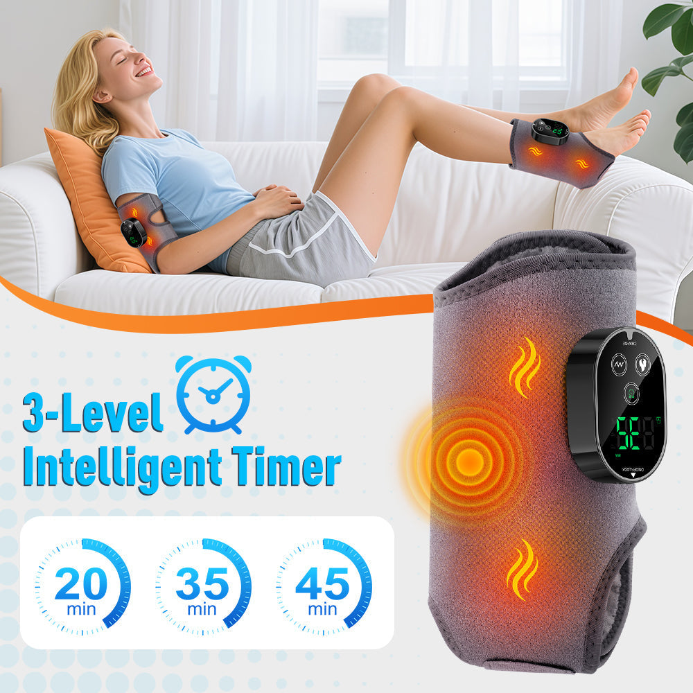 Cordless 4 in 1 Massage Pad for Elbow Knee Foot Ankle Relief