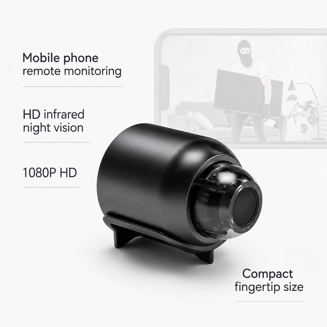 Small Wireless WiFi Security Cameras with Night Vision HD