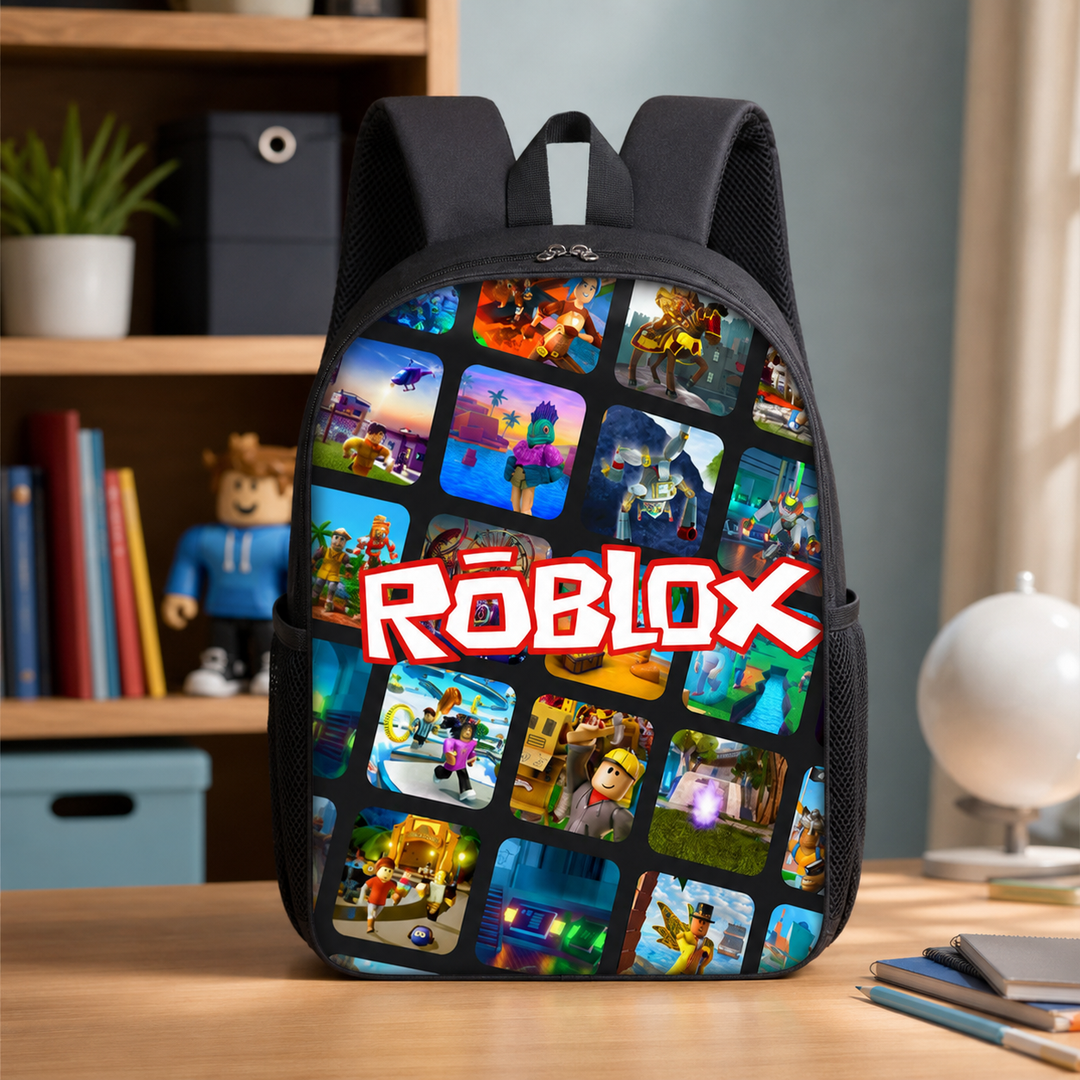 Roblox Boys 3-Piece School Backpack Set with Shoulder Bag &amp; Pencil Case