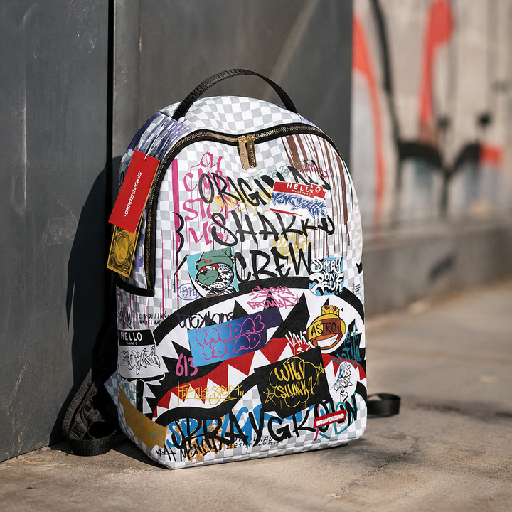 Shark Mouth School Backpack Large Capacity Glow in the Dark Bag for Teens
