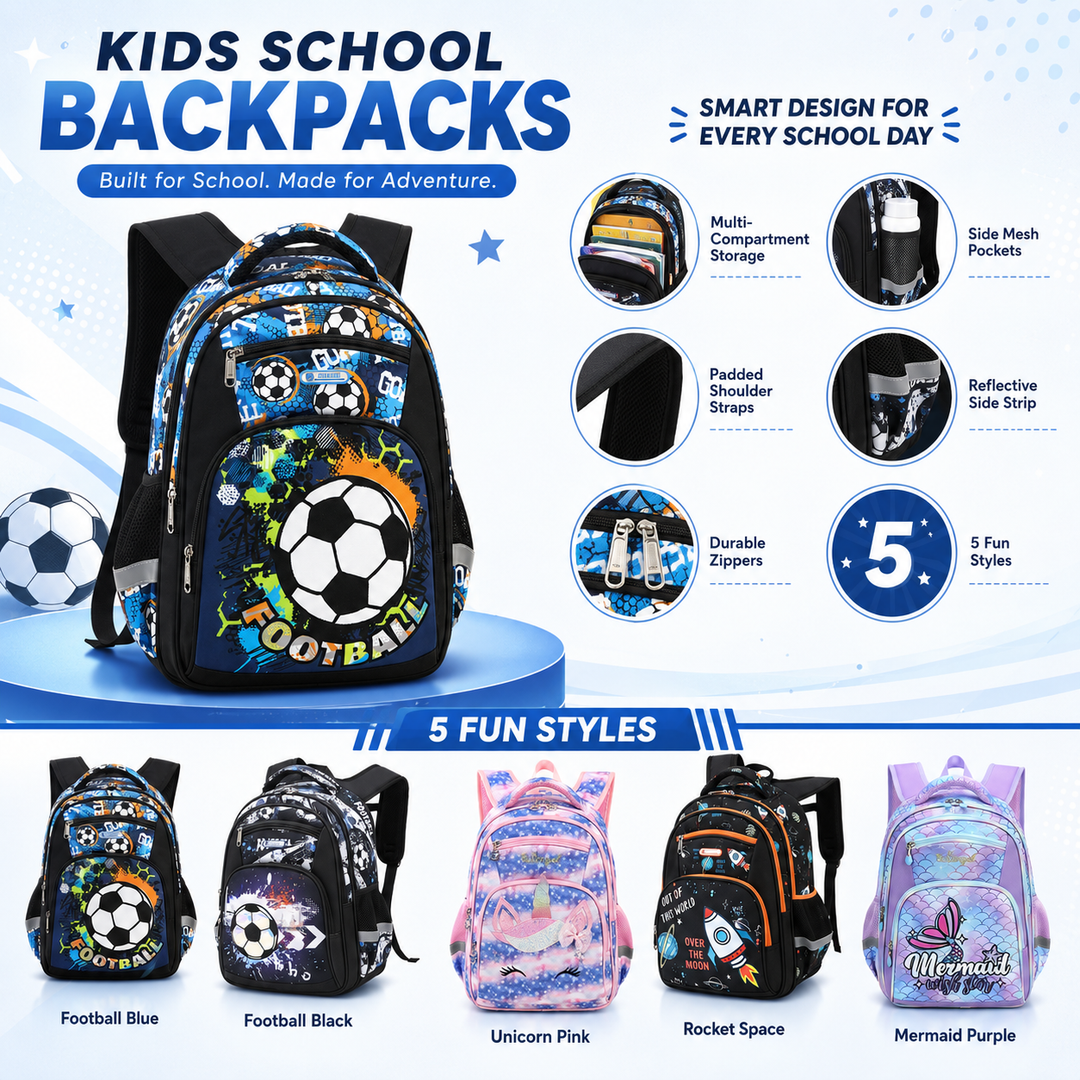 Kids Lightweight Primary School Backpack