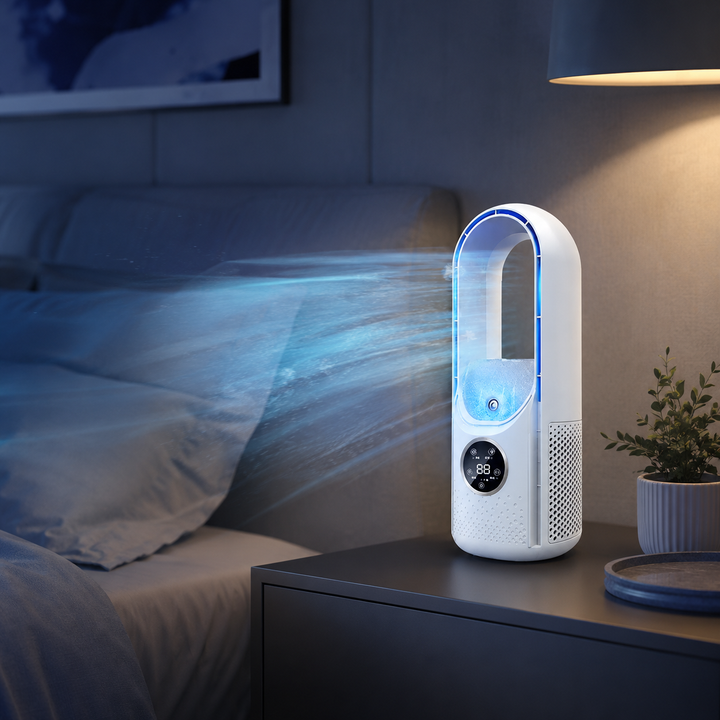 Portable Bladeless Silent Air Conditioner, Quiet Personal Cooling Unit