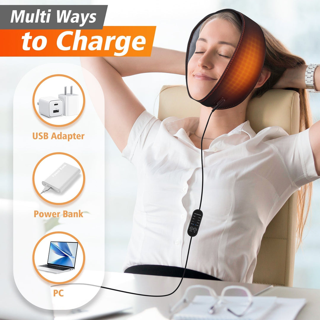 Heating Pad for Face Jaw Chin Therapy Device