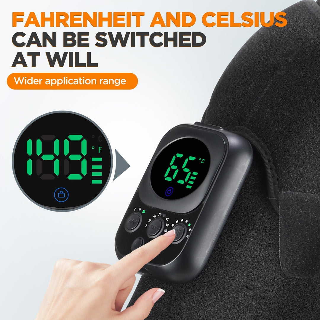 Wireless Shoulder Massage Device with Detachable Control Unit
