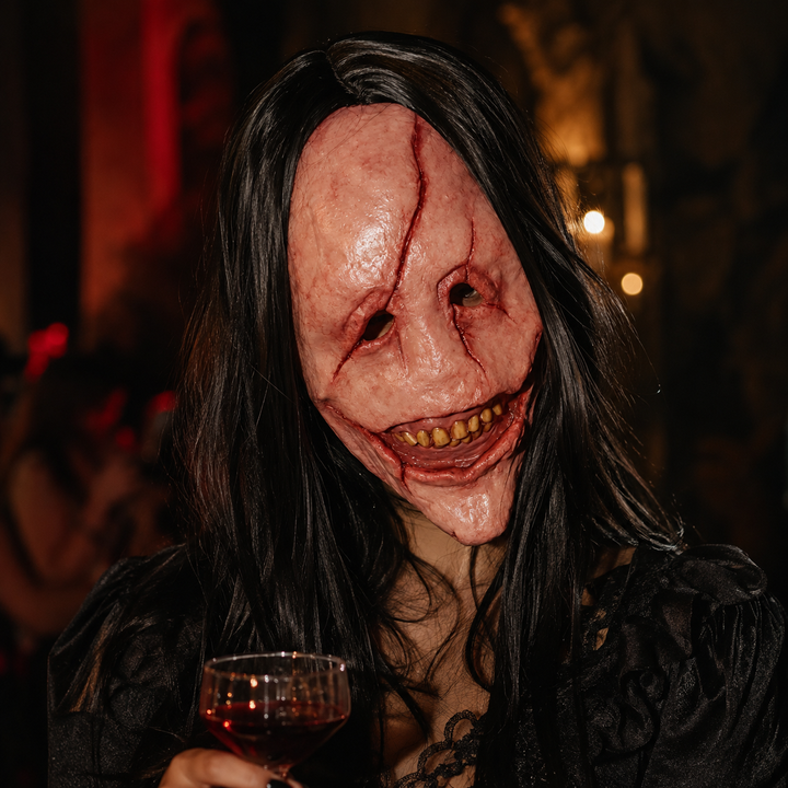 Scarred Face Horror Latex Mask Halloween Costume Mask