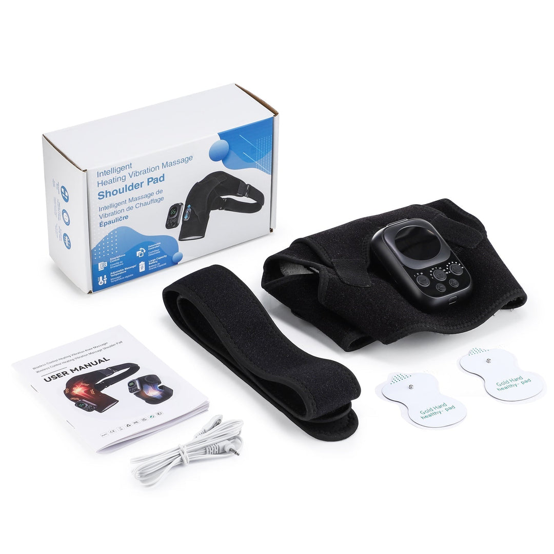 Wireless Shoulder Massage Device with Detachable Control Unit