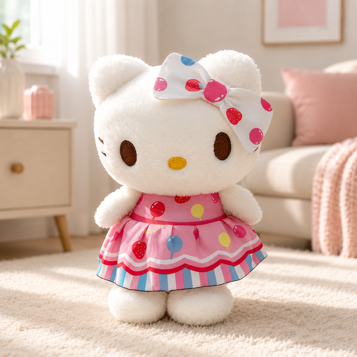 Cute Cartoon Plush Doll Set Kawaii Character Toys Kids Birthday Gift