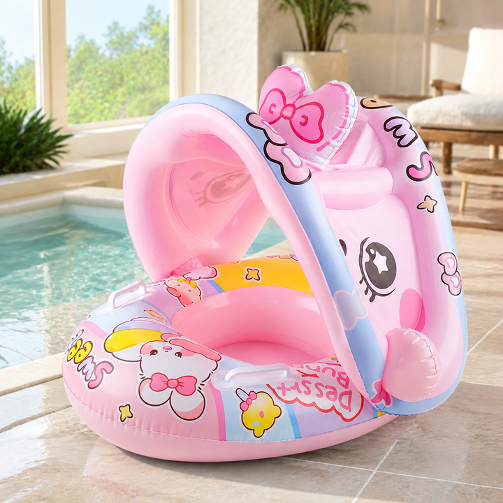 Rabbit Pool Float Summer Swim Ring Beach Kids Water Safety Pool Party