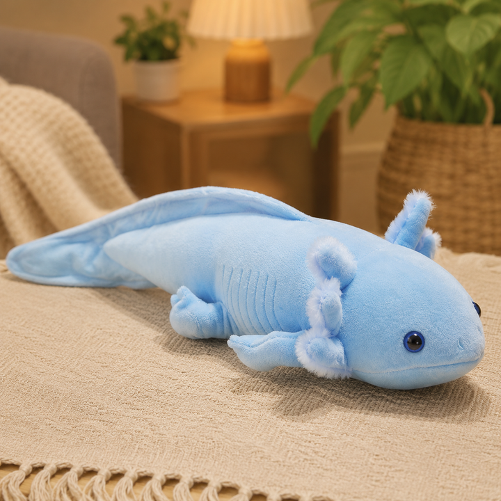Kawaii Newt Plush Toy Soft Salamander Long Pillow Kids Gift