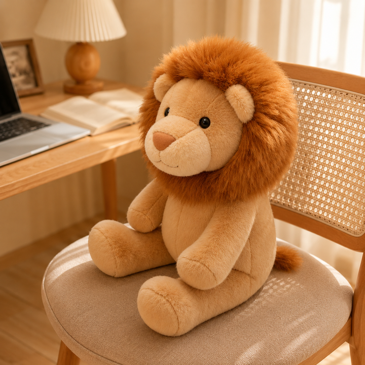 Soft Kawaii Lion Plush Toy Cartoon Stuffed Animal Kids Gift