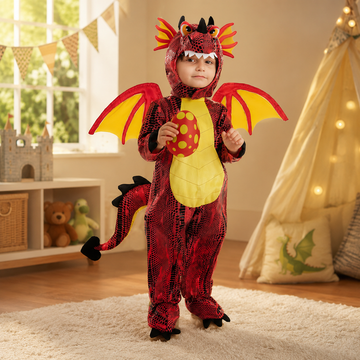 Kids Dragon Costume with Wings and Tail Halloween Costume