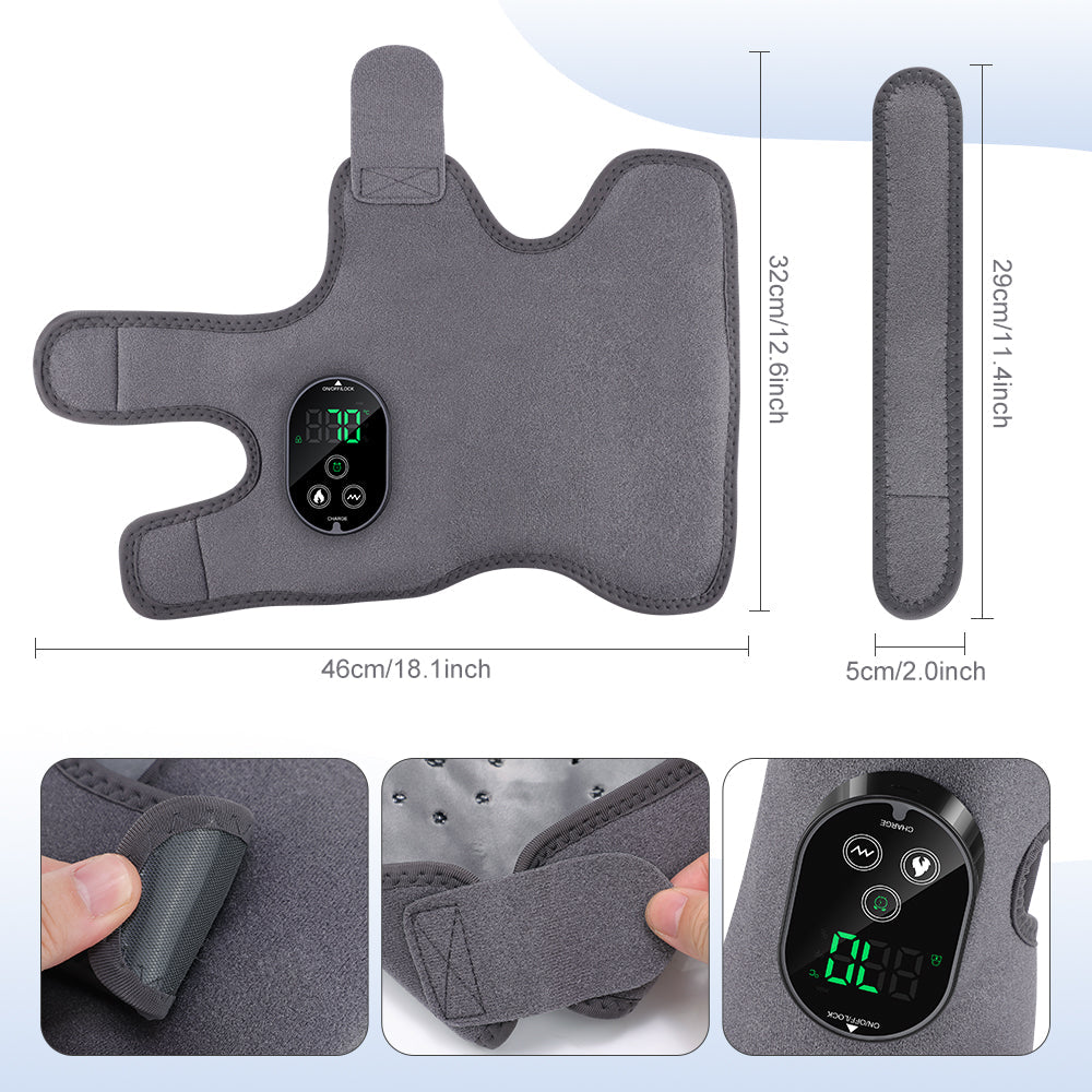 Cordless 4 in 1 Massage Pad for Elbow Knee Foot Ankle Relief