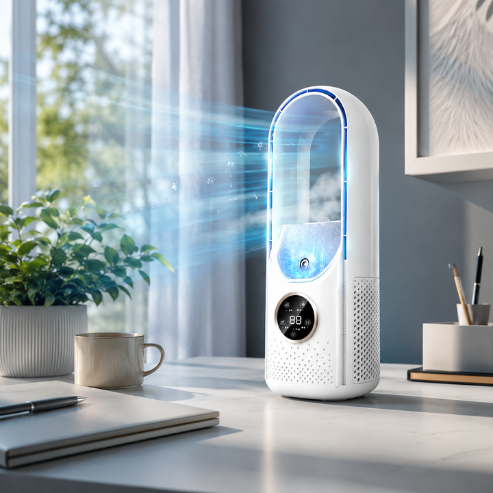Portable Bladeless Silent Air Conditioner, Quiet Personal Cooling Unit