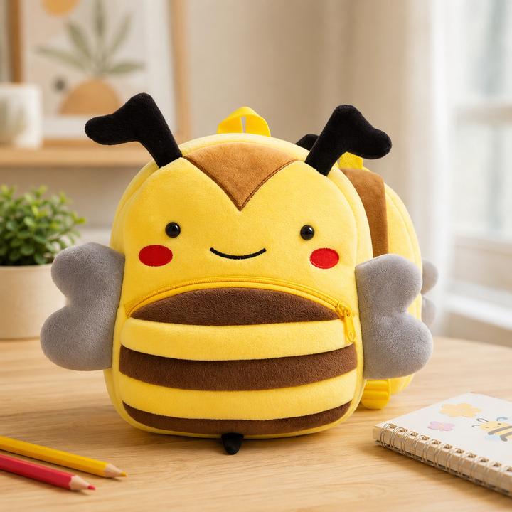 Kids Zoo Animal Plush School Backpack for Kindergarten