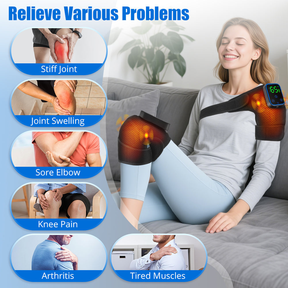 Knee Massager with Heat and App Control Function