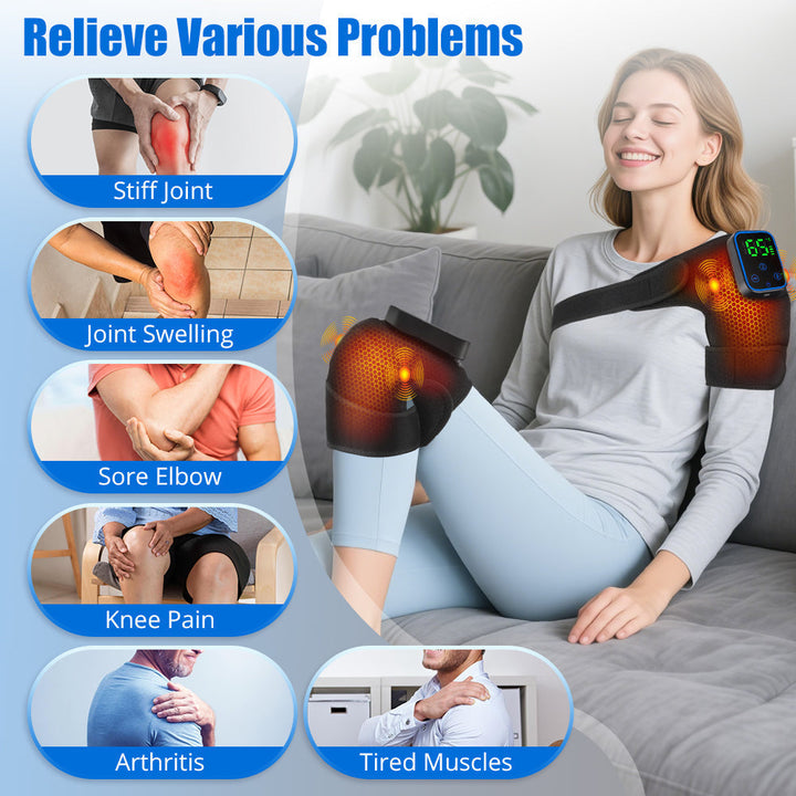 Knee Massager with Heat and App Control Function