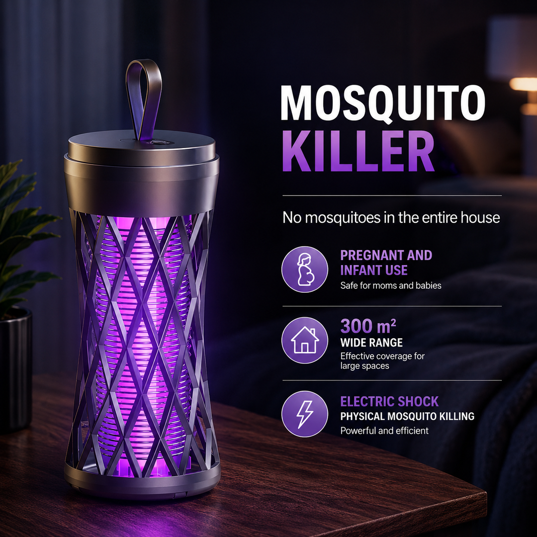 Electric Shock Mosquito Killer Lamp Outdoor LED Insect Trap Light