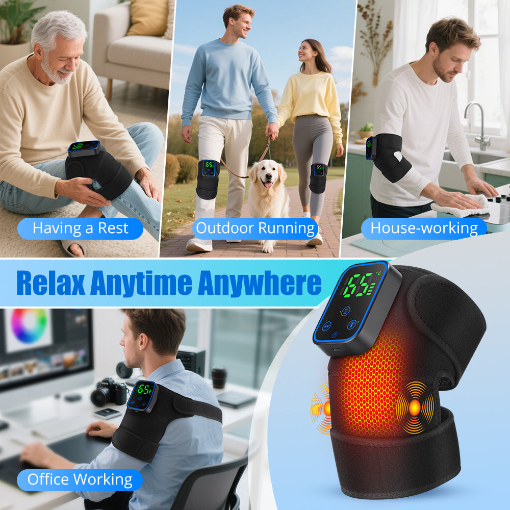 Knee Massager with Heat and App Control Function