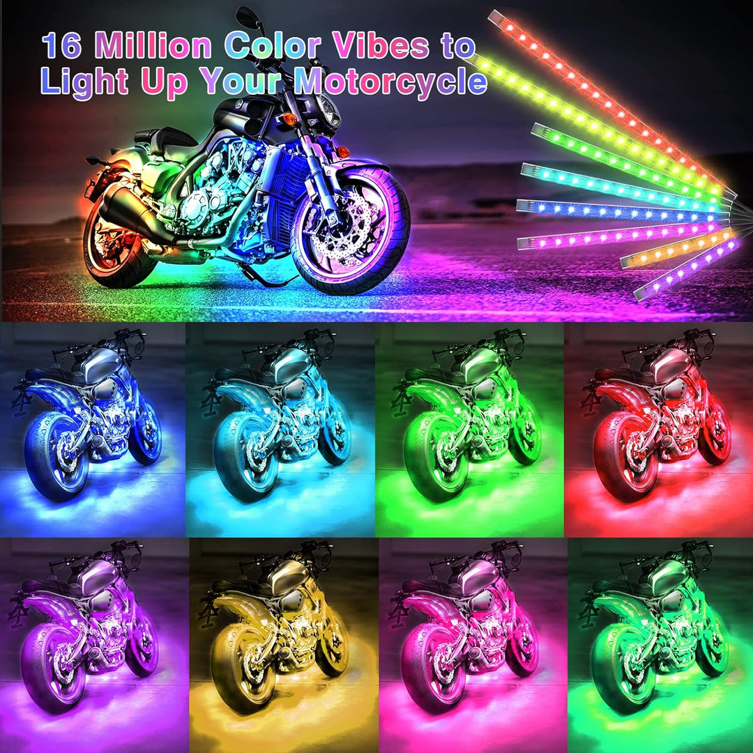 12pcs Motorcycle LED Light Kit Brake Light Turn Signal Set