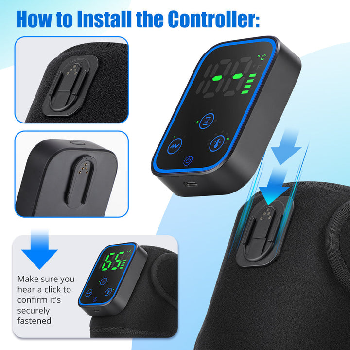 Knee Massager with Heat and App Control Function