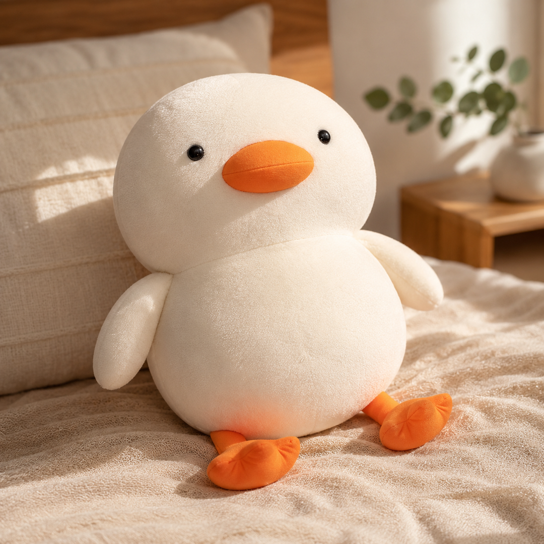 Giant Princess Duck Plushie Soft White Sleeping Hug Pillow Gift