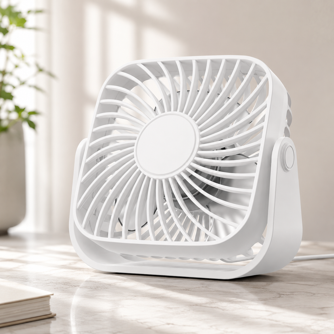 4 Inch USB Mini Portable Fan 3 Speed Quiet Personal Desk Fan 360 Adjustable