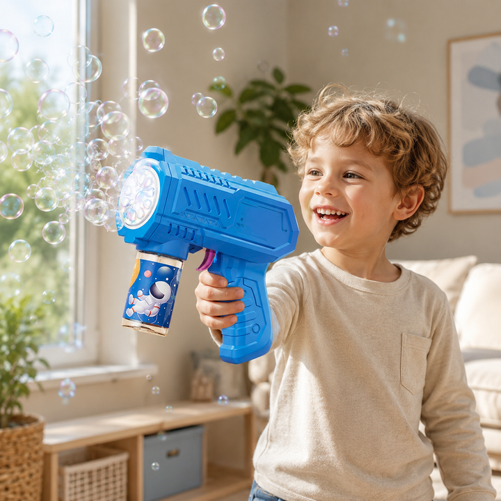 Automatic Bubble Gun Toy Space Bubble Machine Outdoor Holiday Gift Kids