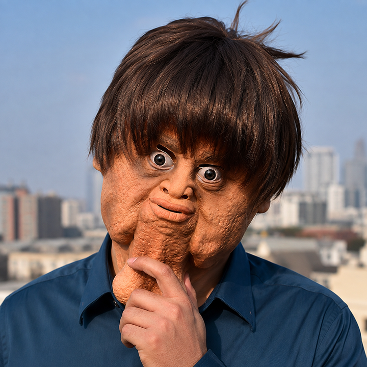 Big Chin Mask Funny Novelty Halloween Costume Mask