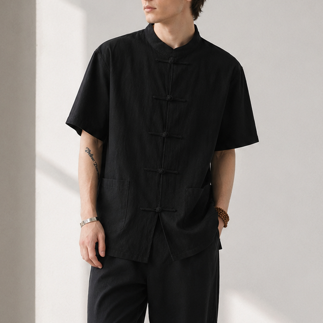 Linen Shirt Men&