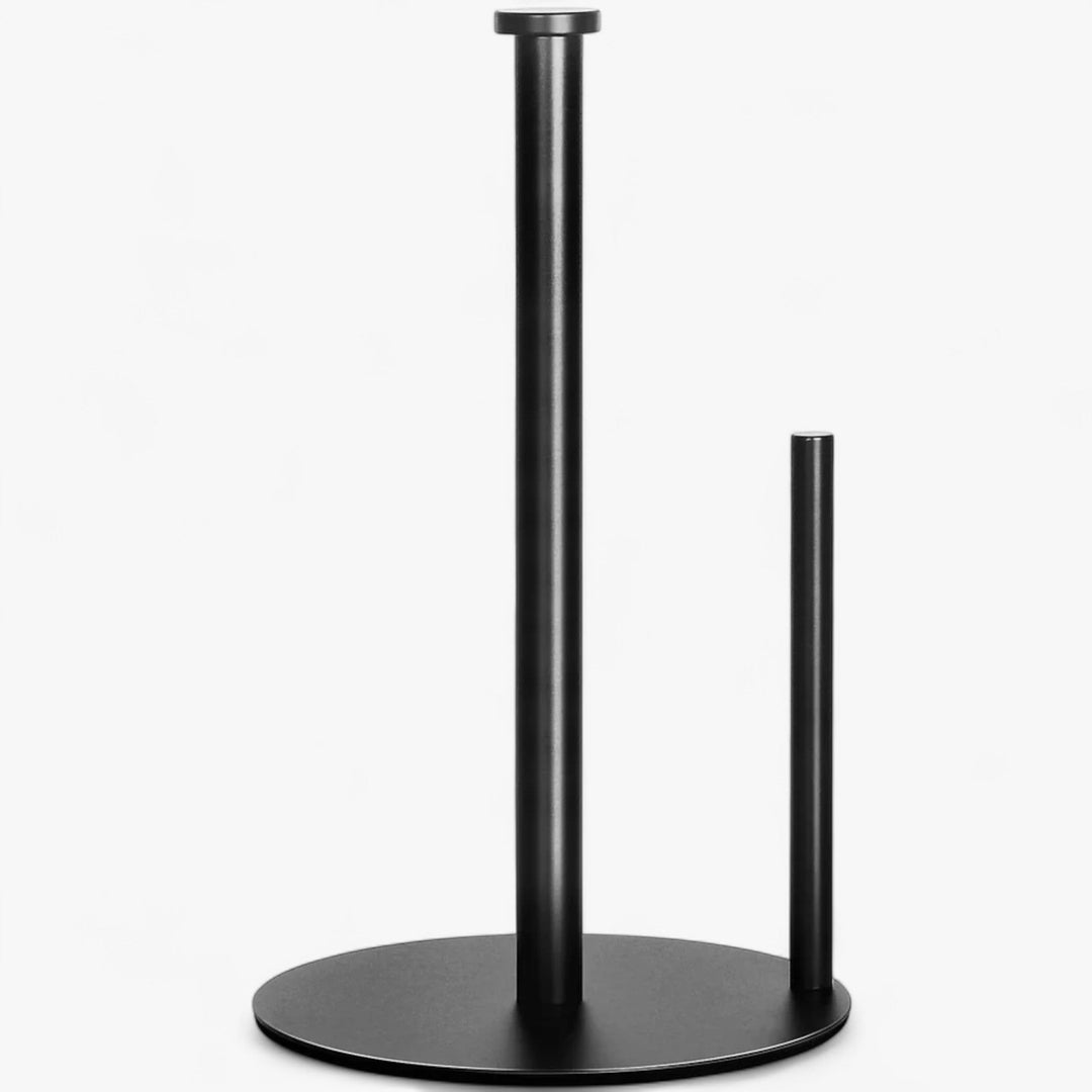 Kitchen Paper Towel Holder with Tear Bar and Countertop Base