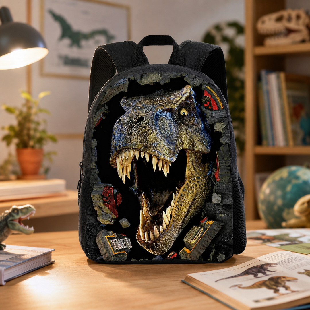 Preschool Dinosaur School Backpack Classic Kids Kindergarten 13 Inch Boys Girls