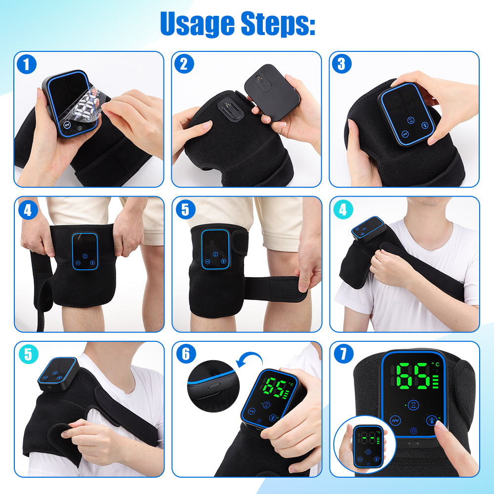 Knee Massager with Heat and App Control Function