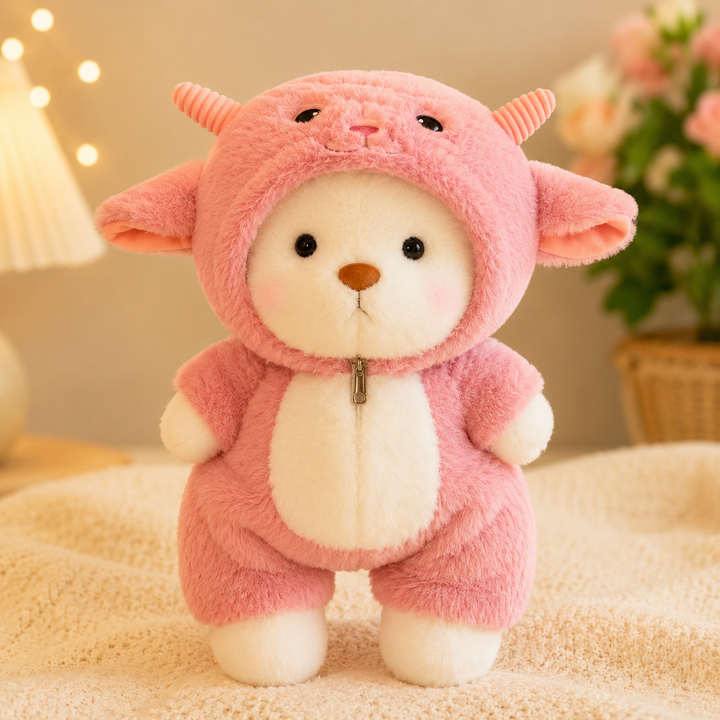 Kawaii Bear Plush Teddy Wear Suit Soft Kids Christmas Gift